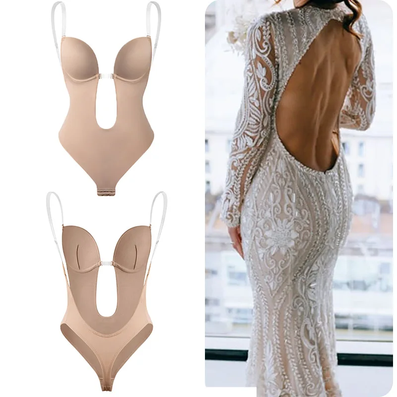 Shapewear Bodysuit Firm - Women Full Body Shaper Bra Backless