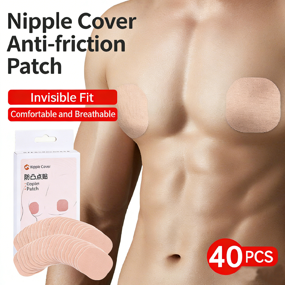 Nipple Cover Pasties - 40PCS Men's Nipple Covers, Anti-Chafing Pasties
