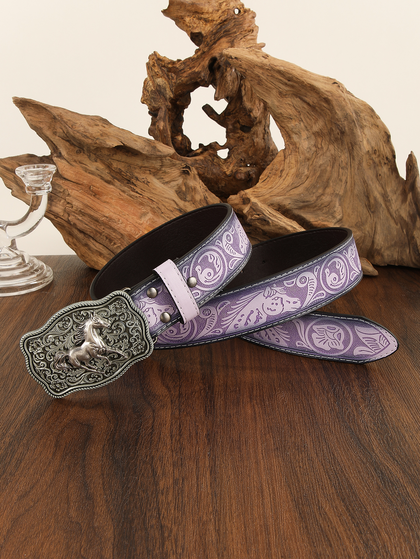 A purple Western cowboy-style  – Corset Waist Cinch Bewertung und Preis