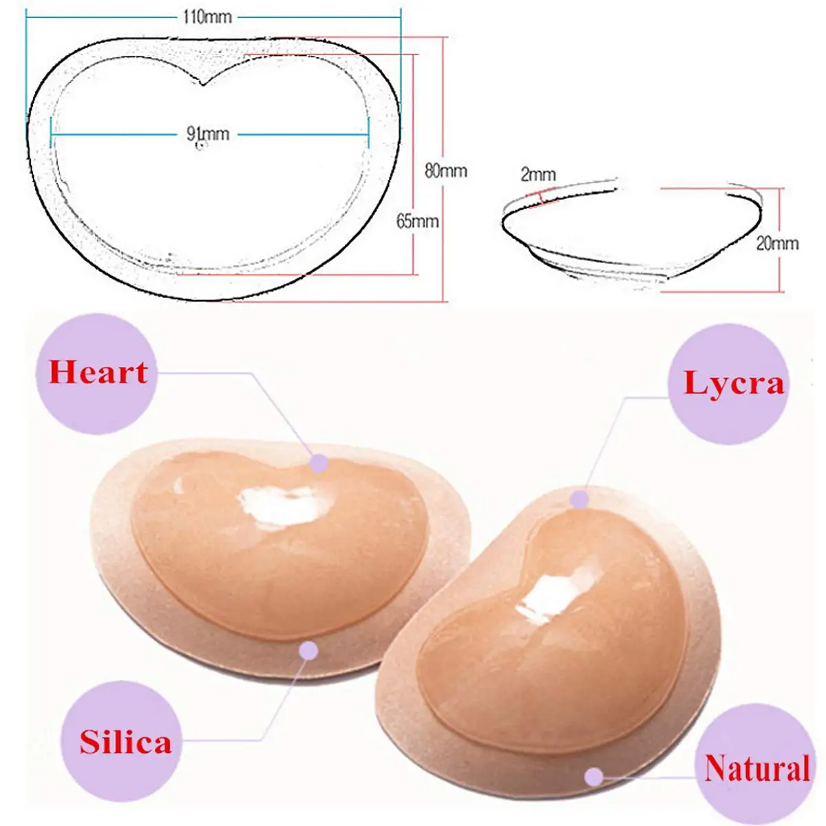 Chest Push Up Sticky Bra Thick – Silicone Bra Adhesive Bewertung und Preis