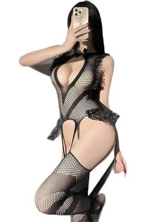 Sexy Lace Trim Fishing Net Bod – Bodystocking Fishnet Bewertung und Preis