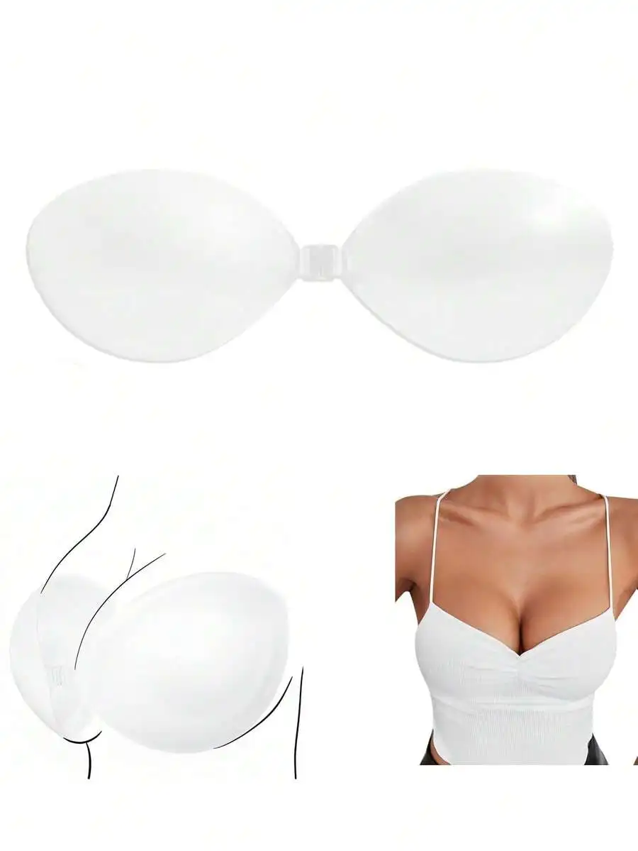 1 Pair Invisible Strapless Sil – Strapless Bra Backless Bewertung und Preis