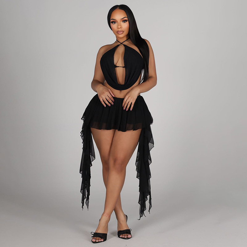 Women Sexy Solid Mesh 2 Piece  – Cami Top Lace Bewertung und Preis