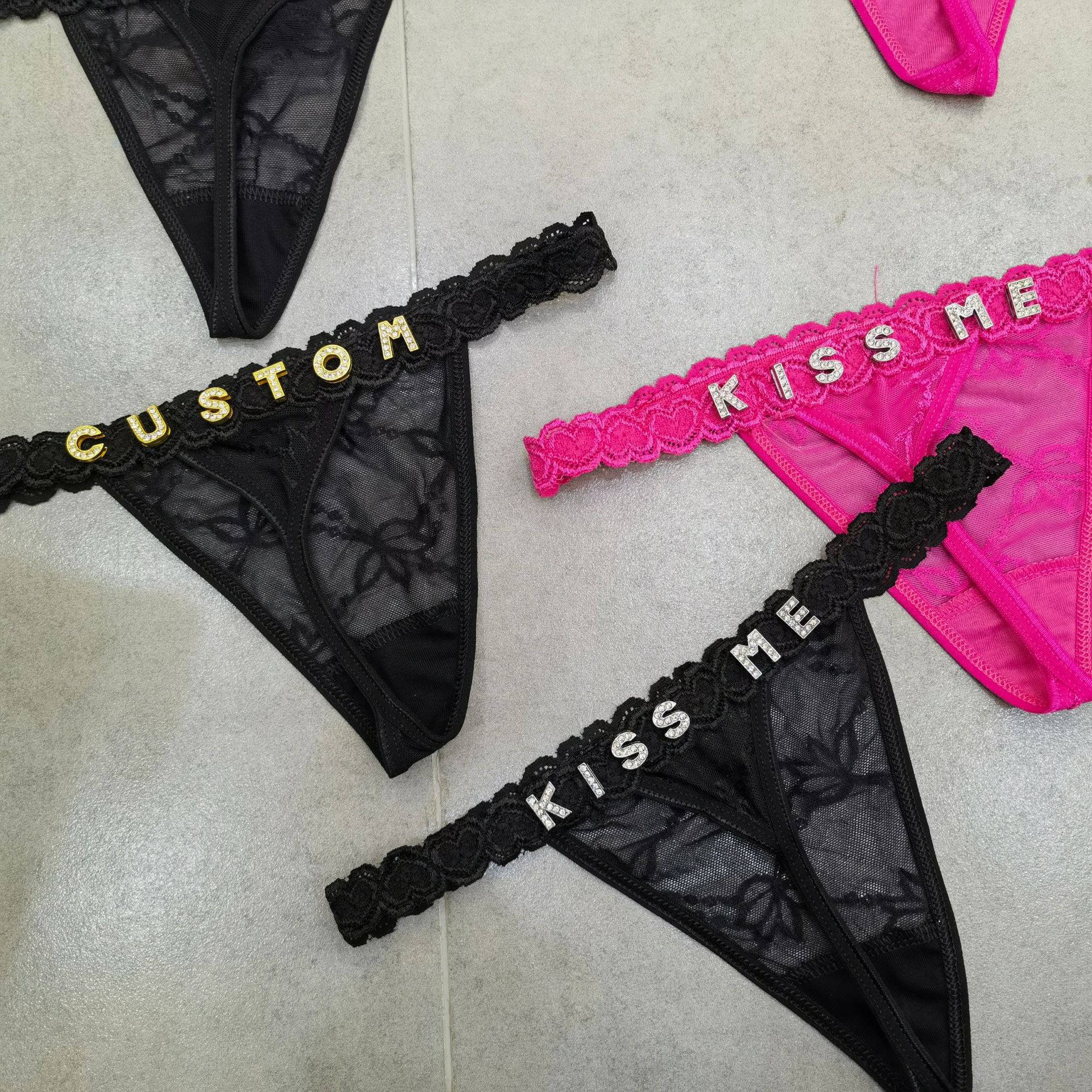 Customize Thongs Crystal Name  – Thong Bikini Women Bewertung und Preis