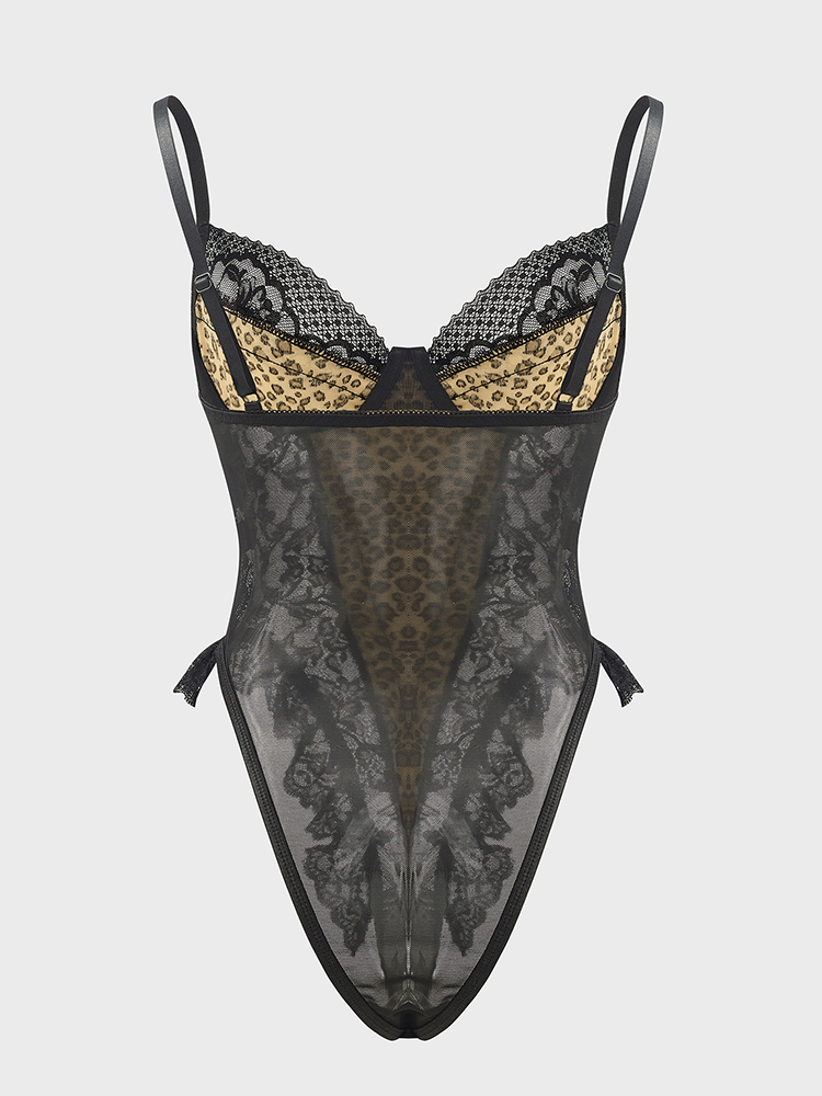 Sexy Lace Leopard Pattern Body – Shapewear Bodysuit Firm Bewertung und Preis