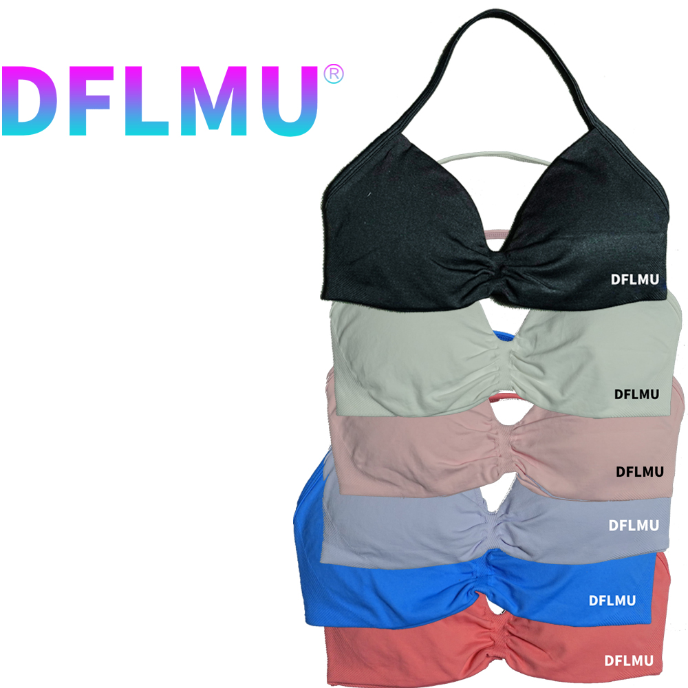 DFLMU Women Halter Sports Bra  – Push Up Bra Padded Bewertung und Preis