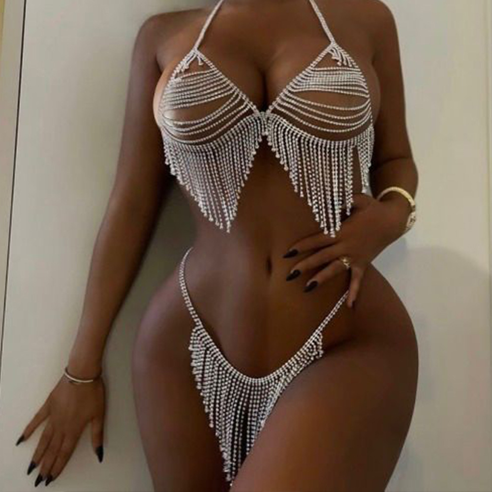 Stonefans New Tassel Crystal B – Thong Bikini Women Bewertung und Preis