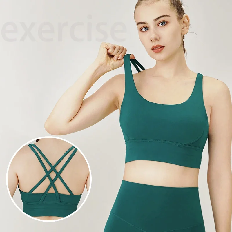 Solid Color Fitness Women Spor – Sports Bra High Impact Bewertung und Preis