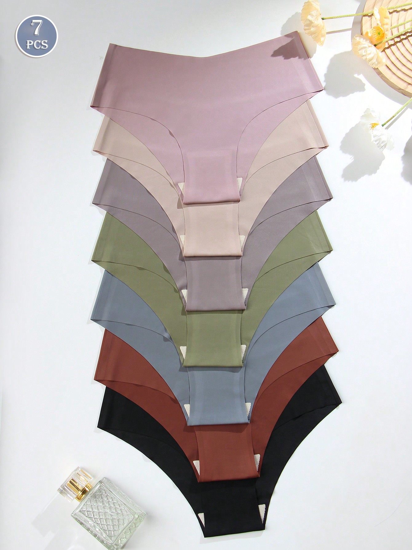 7pcs Seamless Solid Color Full – Seamless Underwear Women Bewertung und Preis