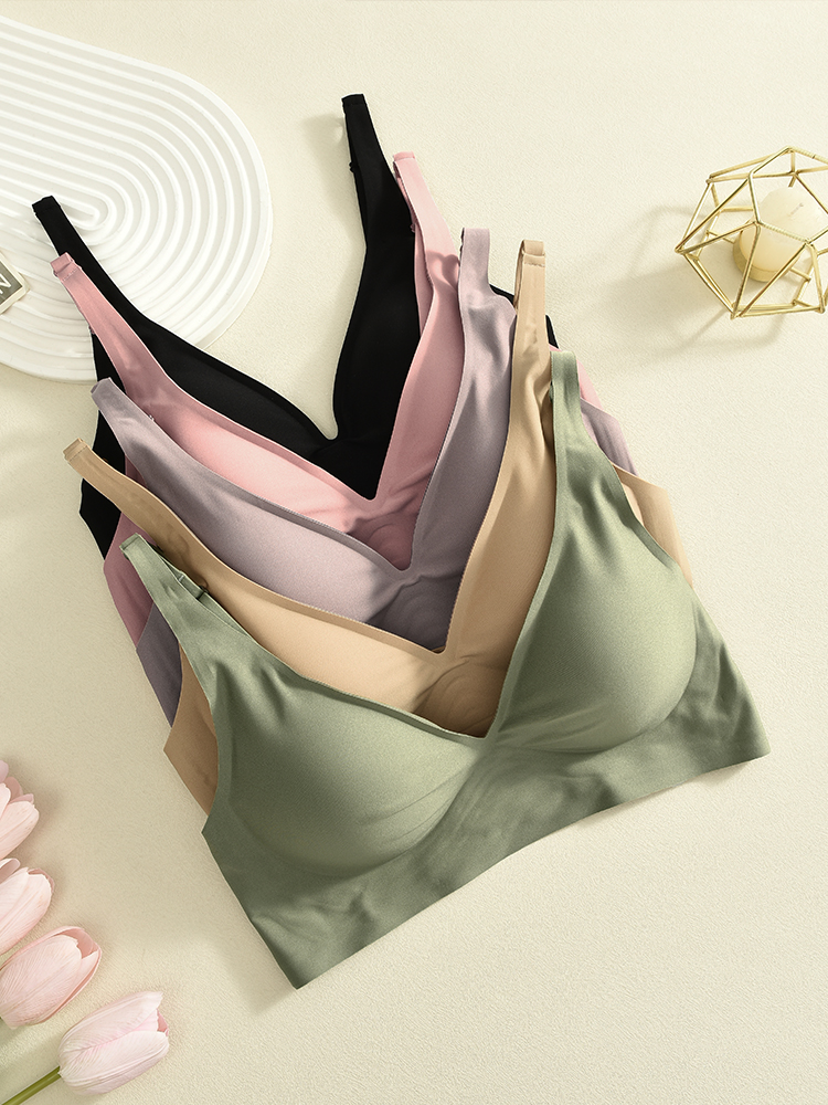 Women Latex Bra Seamless Under – Bralette Wireless Soft Bewertung und Preis