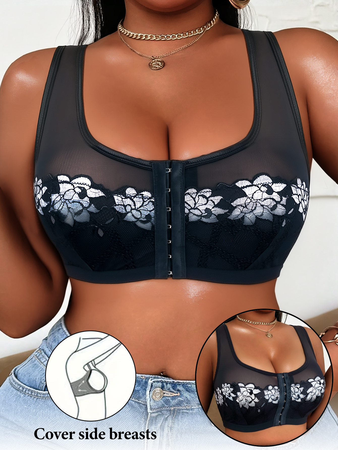 1PC Women's Push-up Bra, Wide  – Push Up Bra Padded Bewertung und Preis