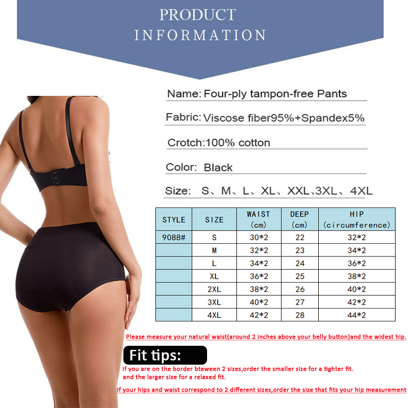 4-Layer Absorbent Leakproof Me – Period Panty Absorbent Bewertung und Preis