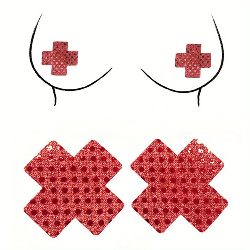 Red Cross Design Nipple Covers – Nipple Cover Pasties Bewertung und Preis